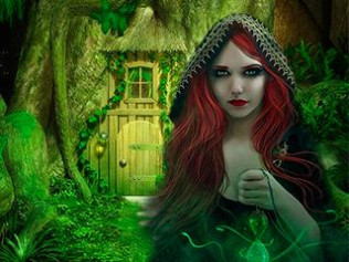 The Witch's Green Amulet